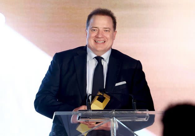 Brendan Fraser's win at the Toronto International Film Festival made the actor emotional. (Photo: Tommaso Boddi via Getty Images)