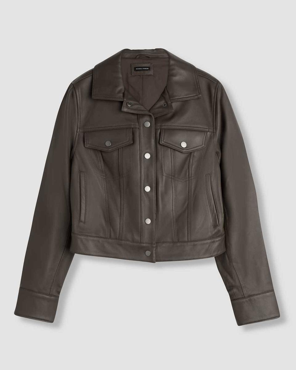 5) Parker Leather Jacket