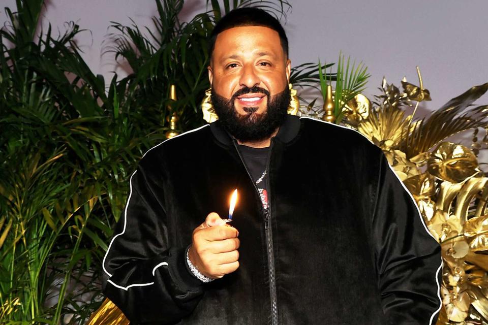 <p>Mike Coppola/Getty Images for DJEEP Lighters</p> DJ Khaled in New York City on March 21, 2024