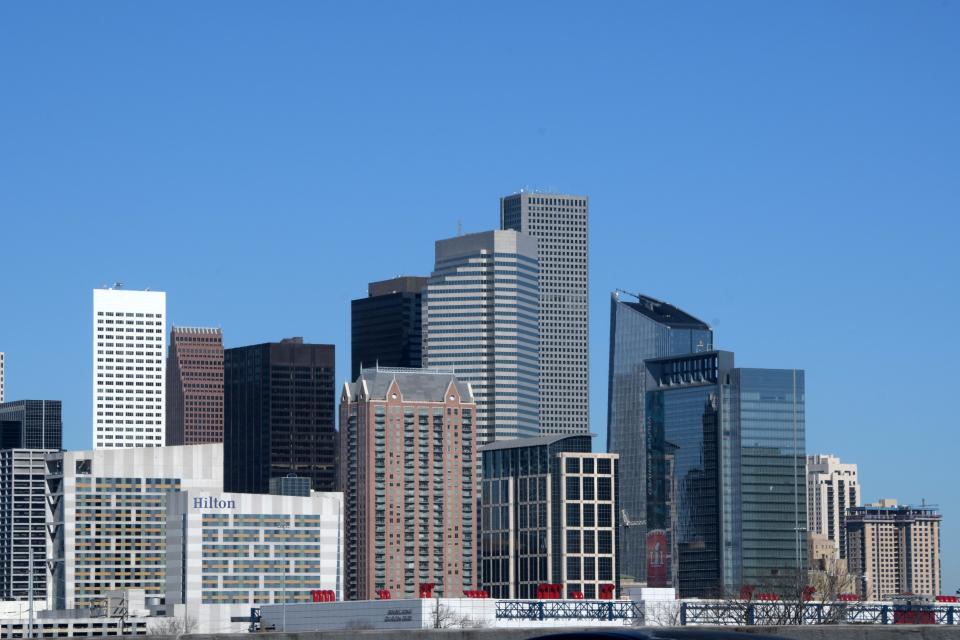 The Houston skyline is pictured on Jan 30, 2017. For the third consecutive year, U-Haul's Growth Index report has found that Texas had the largest number of people moving to the state.