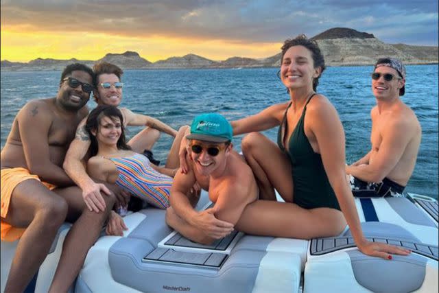 <p>Nina Dobrev/instagram</p> Nina Dobrev, Shaun White and friends