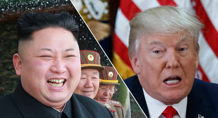 Leader of North Korea Kim Jong-un and U.S. President Donald Trump (Getty Images)