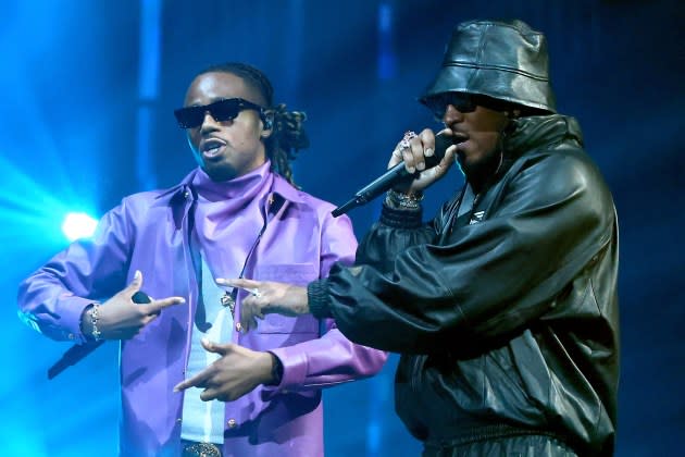 Metro Boomin and Future perform onstage during the 2023 MTV Video Music Awards at Prudential Center on September 12, 2023 in Newark, New Jersey.  - Credit: Theo Wargo/Getty Images/MTV