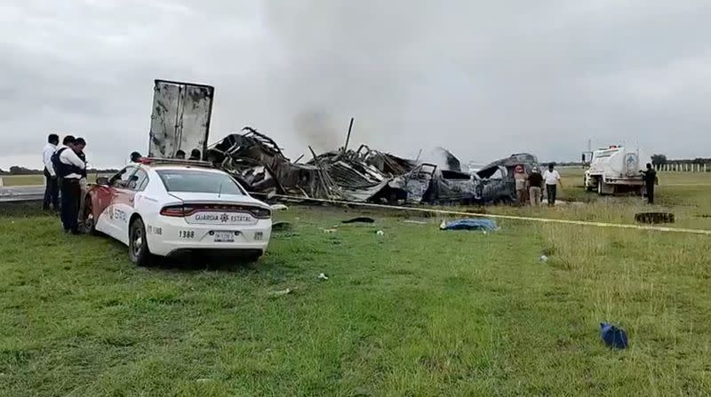 Accidente en el norteño estado mexicano Tamaulipas