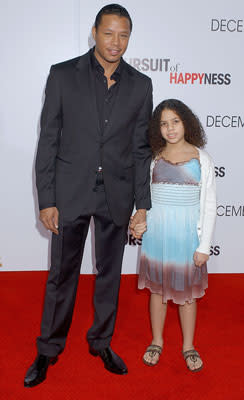 Terrence Howard and daughter Heaven at the Los Angeles premiere of Columbia Pictures' The Pursuit of Happyness