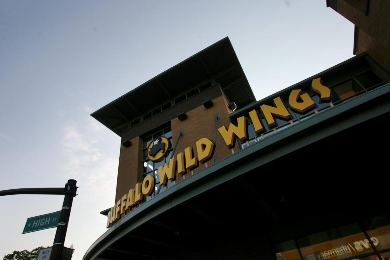 The Buffalo Wild Wings location at High Street and Lane Avenue on Ohio State's campus.