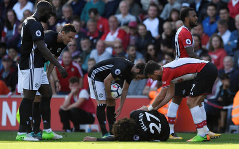 Marouane Fellaini injured - Credit: REUTERS