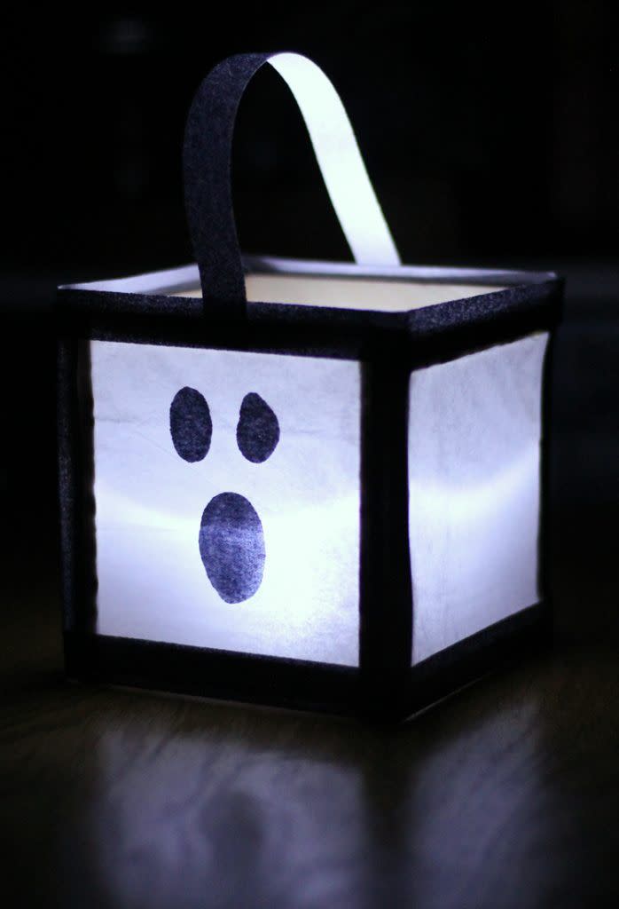 halloween ghost decorations ghost luminary