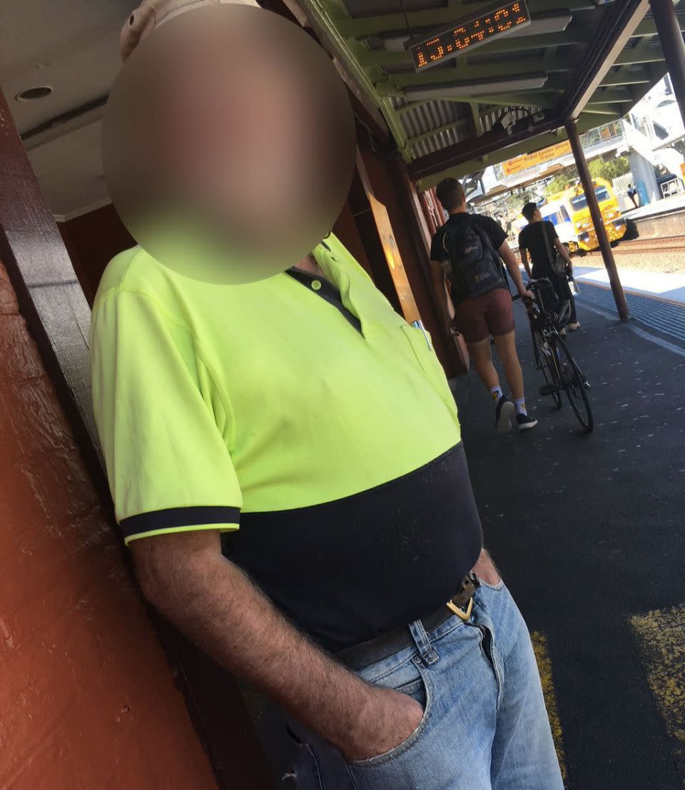 This is the man Mini Elali claims asked her a shocking question at a Sydney train station. Photo: Twitter/Mini Elali