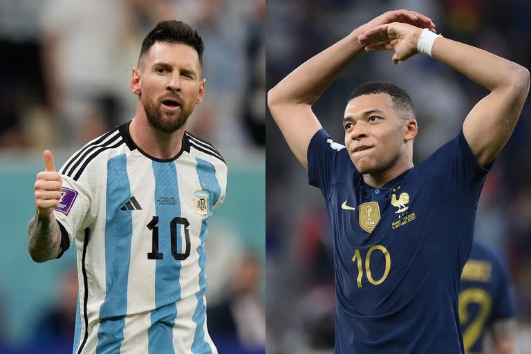 Lionel Messi y Kylian Mbappé frente a frente; las estrellas de PSG se disputan el título mundial