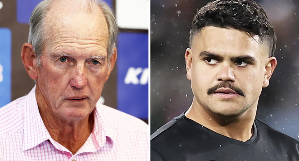 Wayne Bennett and Latrell Mitchell.