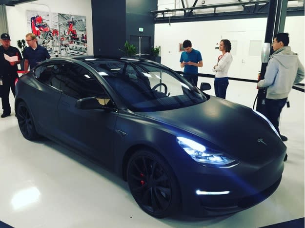 New photos of Tesla's Black Matte Model 3 are jaw-dropping