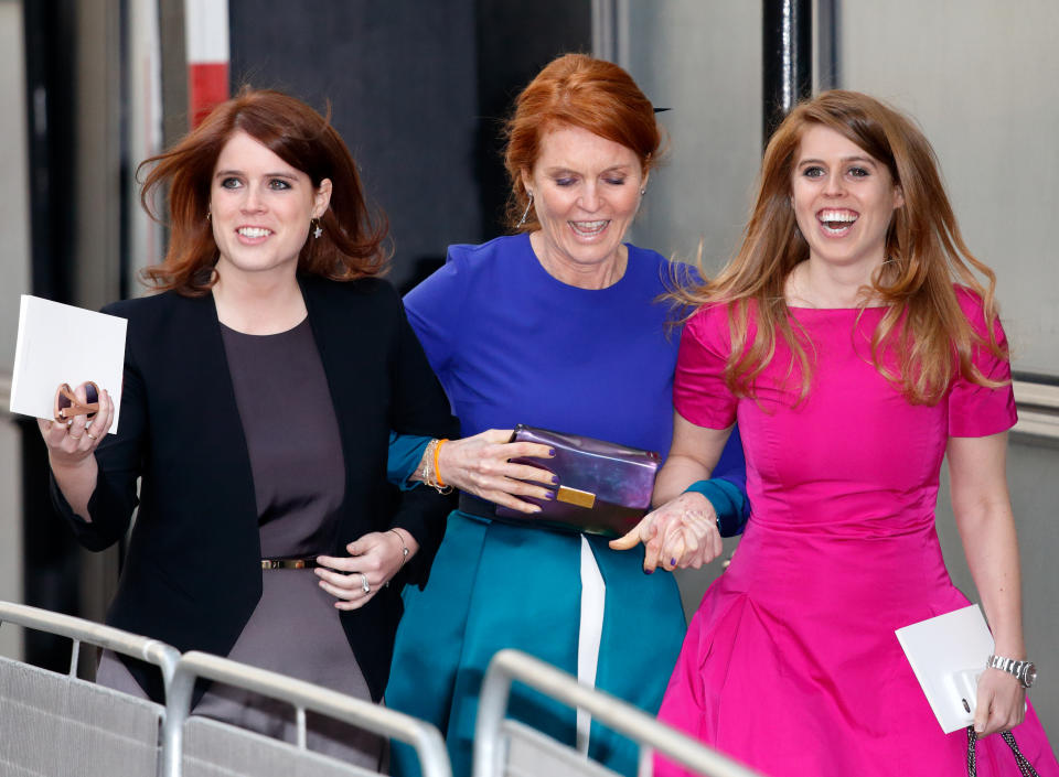 Sarah Ferguson has brought up her daughters Princess Eugenie and Princess Beatrice with her positive outlook on life (Getty)