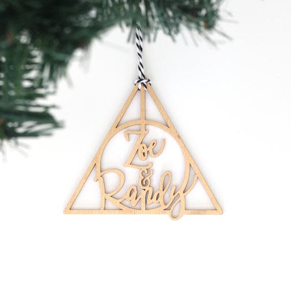 Custom Deathly Hallows Ornament