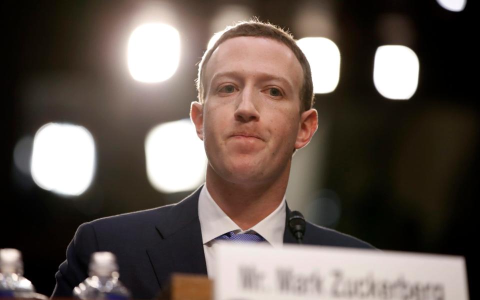 The documents appeared to suggest one of the apps on Facebook violated Mark Zuckerberg's privacy - AP