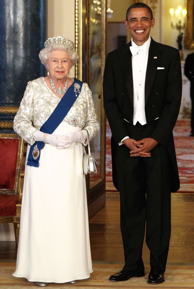 Queen Elizabeth and President Obama