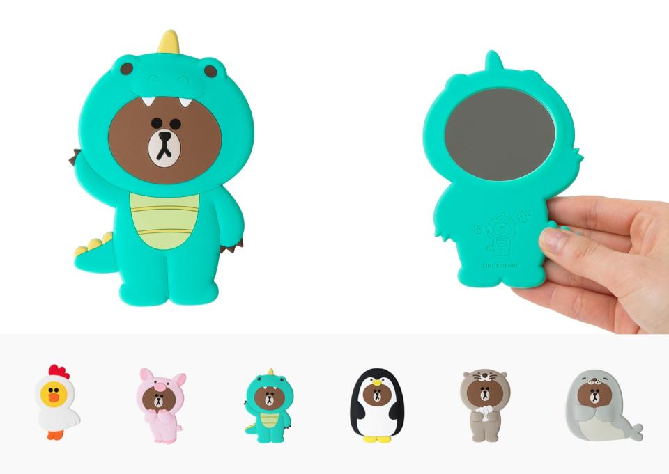 Line Friends Jungle Brown Hand Mirror