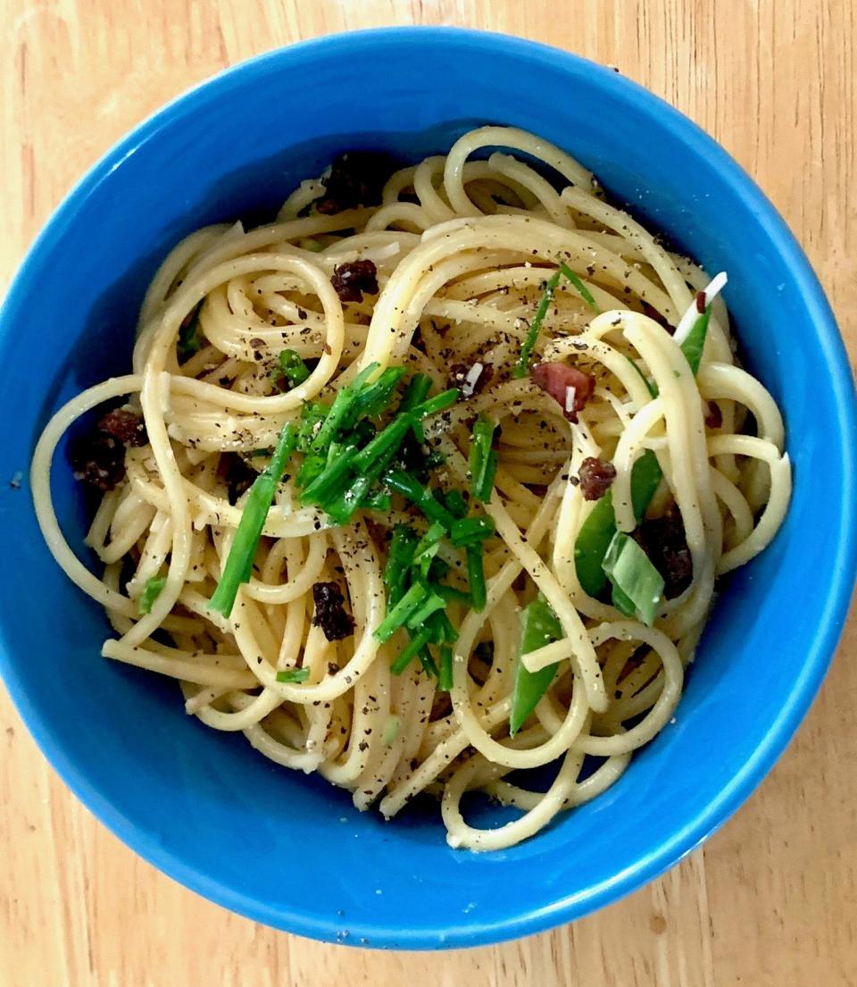 Ina Garten Spring Carbonara Pasta