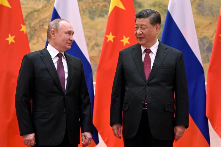 Putin and Xi at a previous meeting between the two leaders (Sputnik)