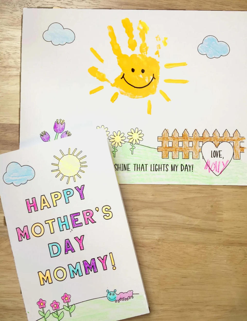 color-in mother's day card (Loving Our Messy)