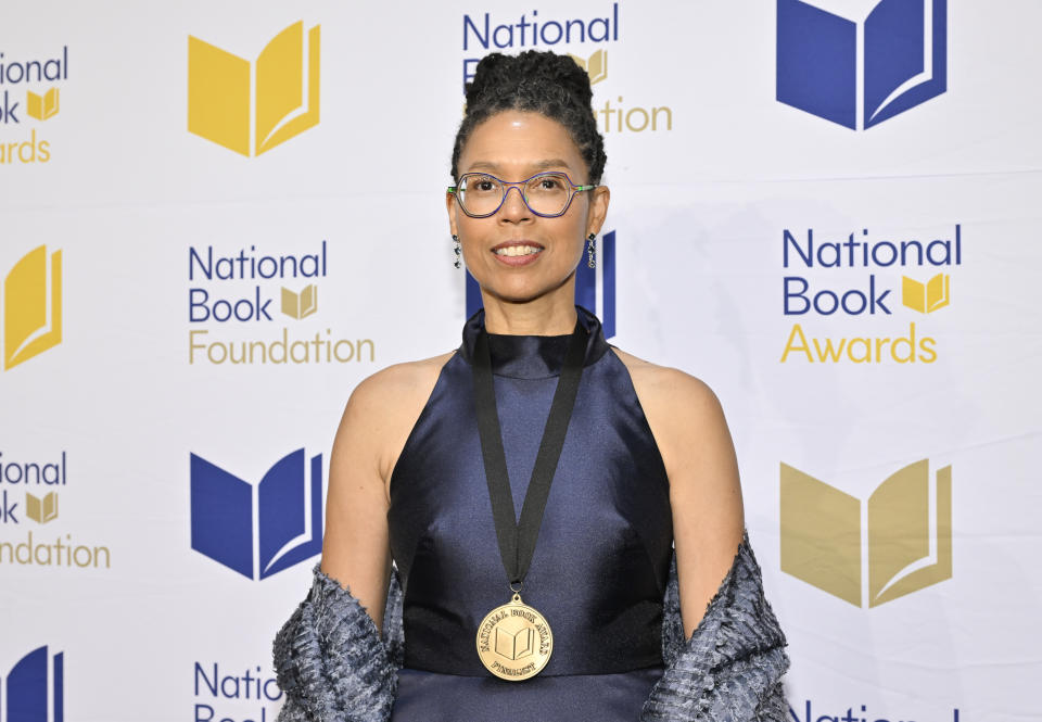 Evie Shockley attends the 74th National Book Awards ceremony at Cipriani Wall Street on Wednesday, Nov. 15, 2023, in New York. (Photo by Evan Agostini/Invision/AP)