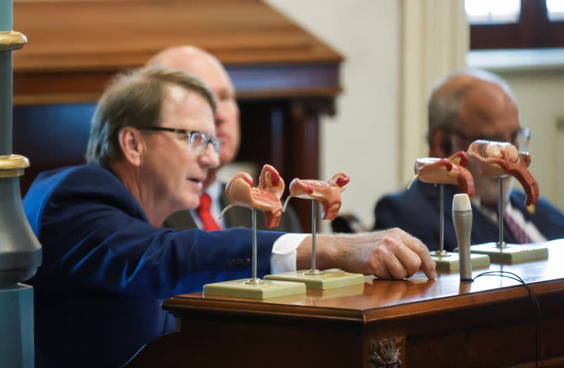 South Carolina state senators debate a six week abortion ban in Columbia