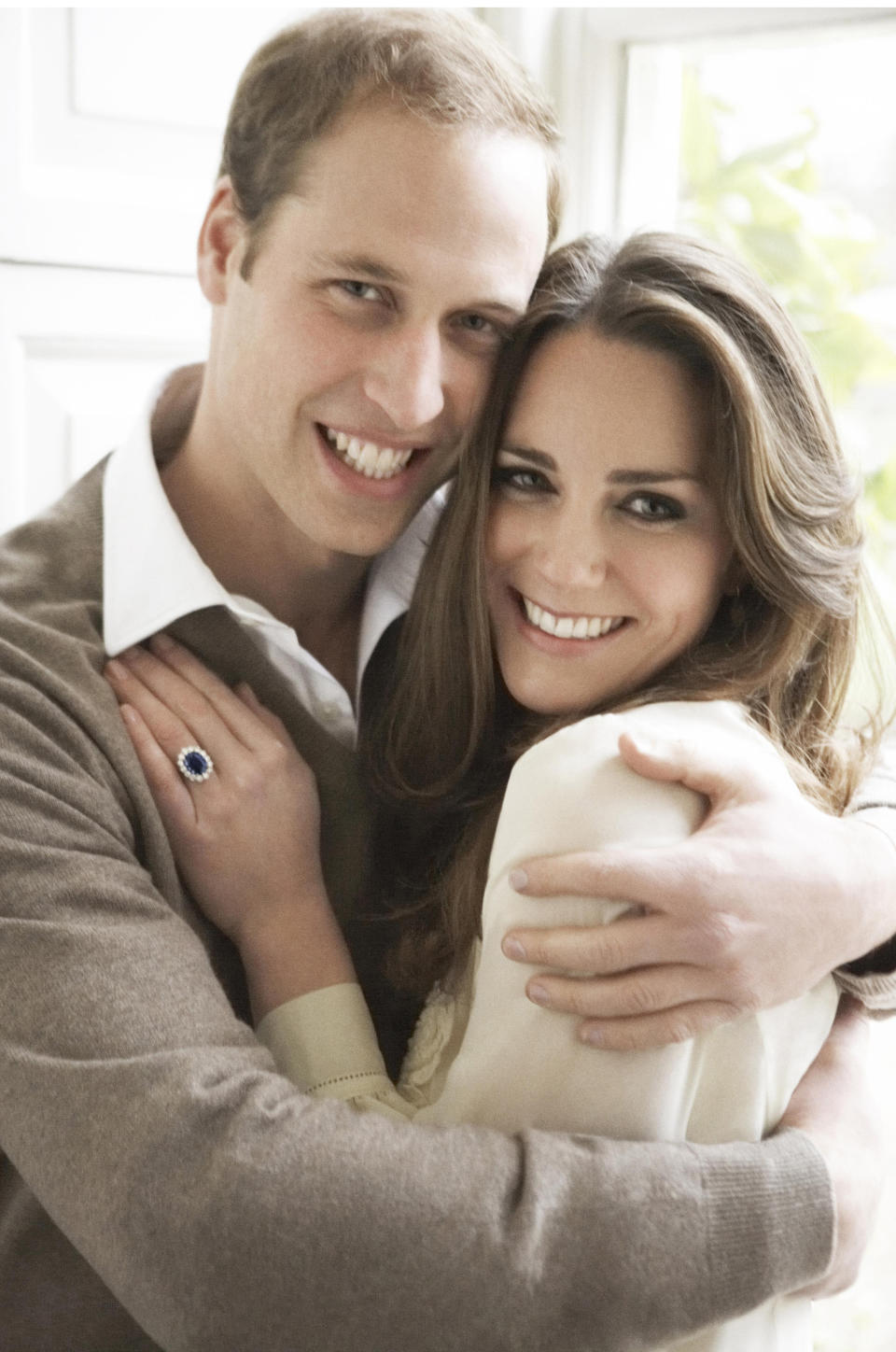 <p>The official portrait photographs of Prince William and Kate taken to mark their engagement by Mario Testino in 2010. (PA/Mario Testino)</p> 