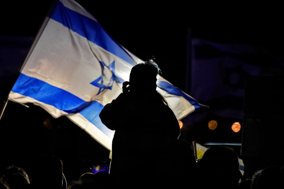 montevideo uruguay israeli flag proud (Dante Fernandez / AFP - Getty Images)