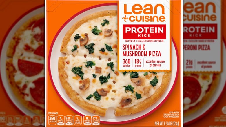 lean cuisine protein kick pepperoni pizza packaging