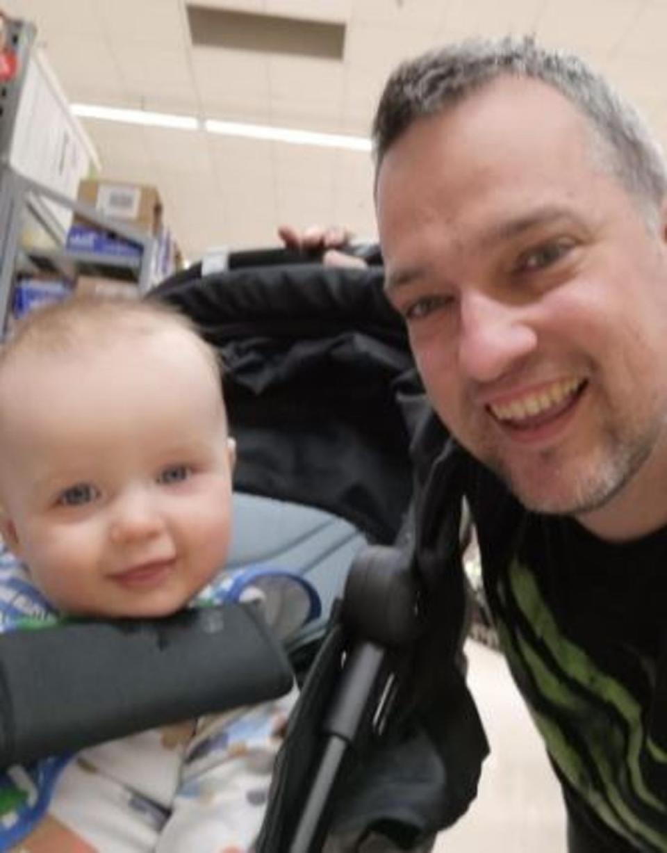 Police sergeant David Louden killed his young son, Harrison, and then took his own life, an inquest has heard (Family handout/West Mercia Police/PA) (PA Media)