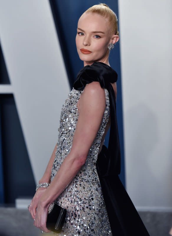 Kate Bosworth arrives at the Vanity Fair Oscar Party at the Wallis Annenberg Center for the Performing Arts in Beverly Hills, California on February 9, 2020. The actress celebrates her 41st birthday on January 2. Photo by Chris Chew/UPI