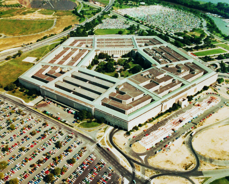 Aerial view of the Pentagon