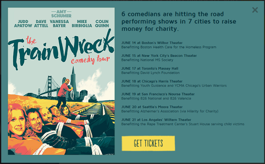 trainwreck comedy tour