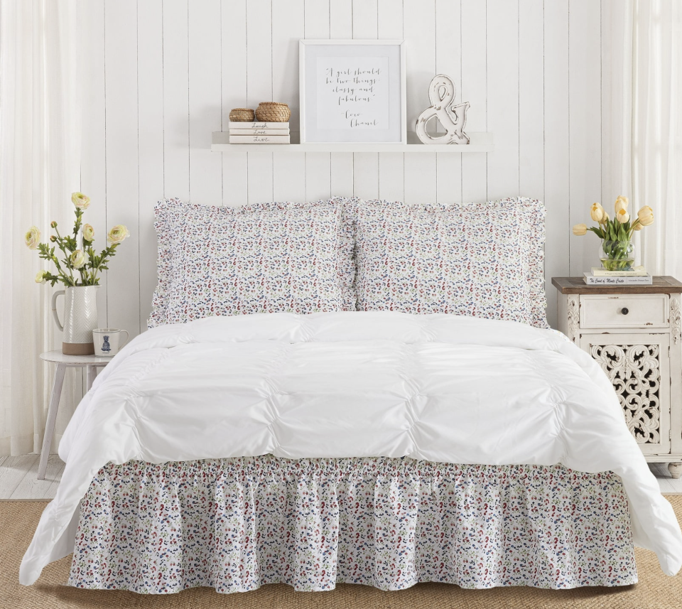 <p><a href="https://go.redirectingat.com?id=74968X1596630&url=https%3A%2F%2Fwww.walmart.com%2Fip%2FThe-Pioneer-Woman-Multi-Cotton-Wildflower-3-Piece-Bedskirt-and-Sham-Set%2F720458032&sref=https%3A%2F%2Fwww.thepioneerwoman.com%2Fproducts%2Fa60513818%2Fthe-pioneer-woman-bedskirt-sham-set-sale-2024%2F" rel="nofollow noopener" target="_blank" data-ylk="slk:Shop Now;elm:context_link;itc:0;sec:content-canvas" class="link ">Shop Now</a></p><p>The Pioneer Woman Multi Cotton Wildflower 3-Piece Bedskirt and Sham Set</p><p>walmart.com</p><p>$6.90</p>