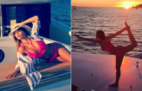 Nicole Scherzinger no solo muestra en Instagram su perfecto cuerpo de bikini, sino también cómo lo ha conseguido: ¡(naturalmente) practicando yoga! (Fotos: Instagram/nicolescherzy)