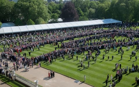 A garden party at Buckingham Palace, hosted by the Queen and The Countess of Wessex - Credit:  Paul Grover