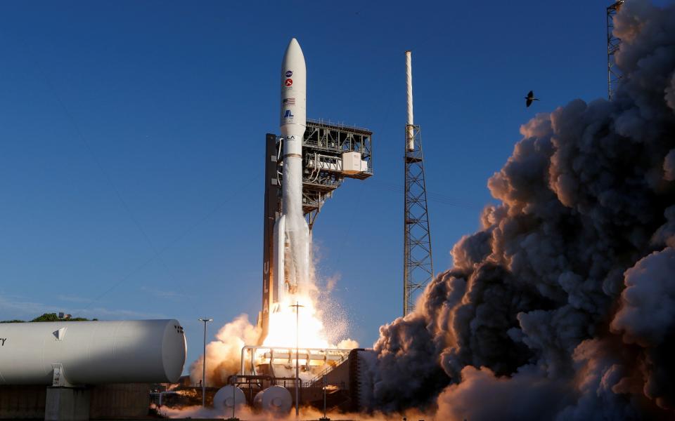 A United Launch Alliance Atlas V rocket carrying NASA's Mars 2020 Perseverance Rover vehicle lifts off from the Cape Canaveral Air Force Station in Cape Canaveral, Florida - Reuters