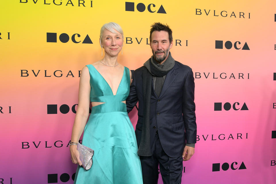 Alexandra Grant and Keanu Reeves attend MOCA Gala 2024