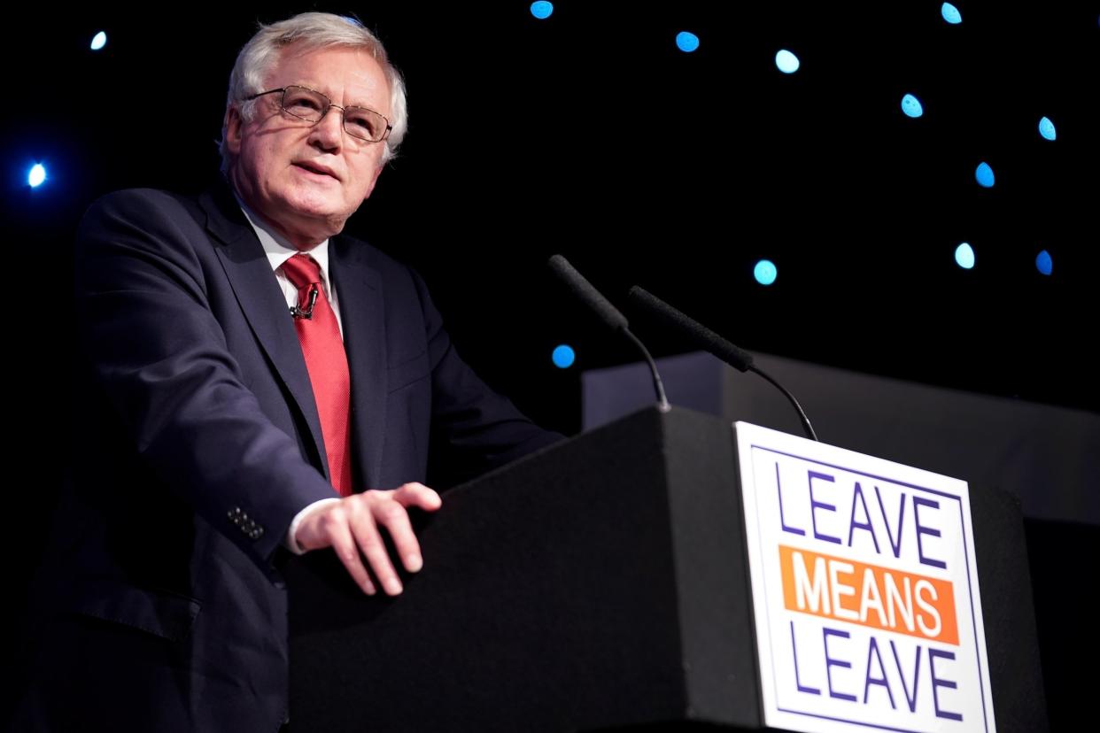 Blasted: Tory MP David Davis: Getty Images