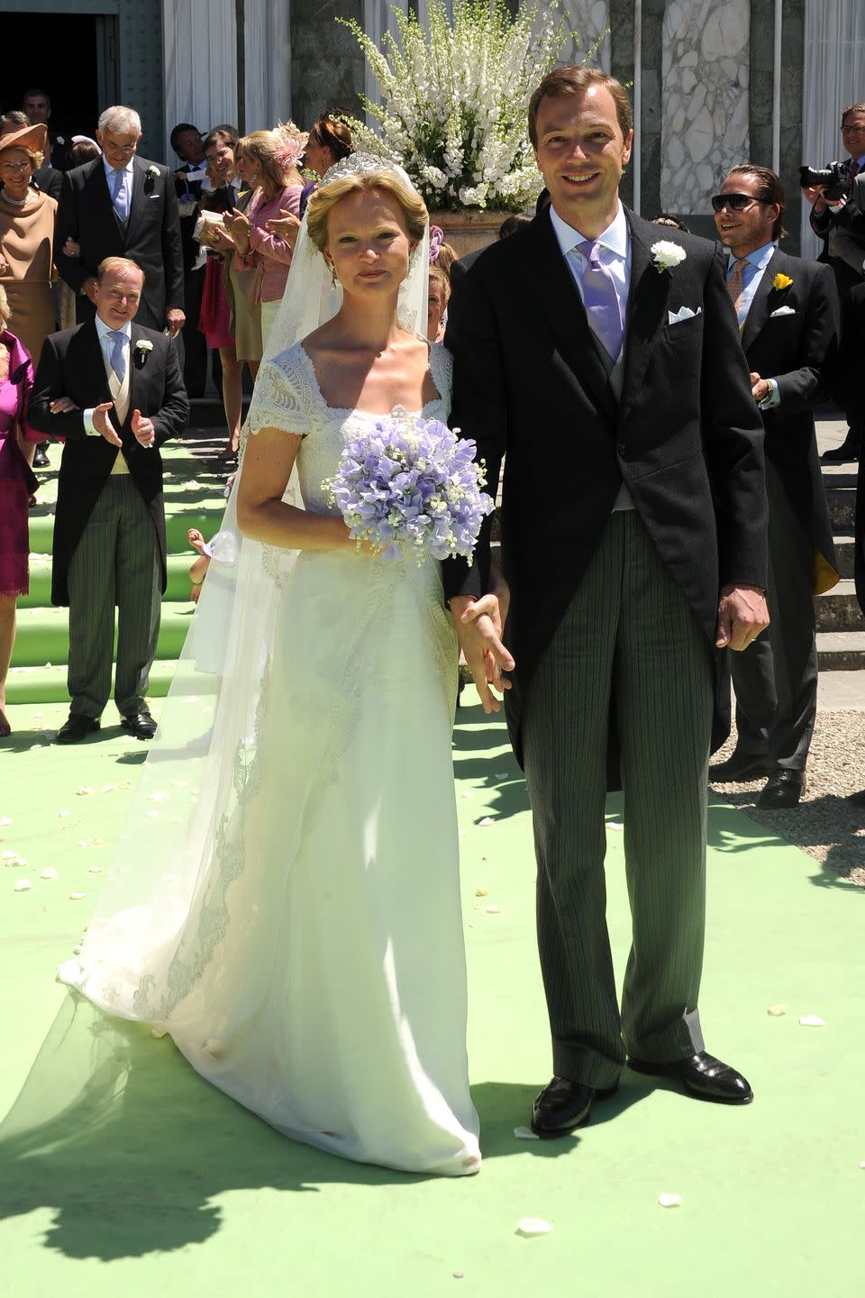 <p>Princess Carolina, the daughter of Princess Irene of the Netherlands and the late Carlos Hugo, Duke of Parma married Albert Brenninkmeijer in 2012. The couple had already been married legally in the Netherlands a few months prior, but were joined together in a religious ceremony at San Miniato al Monte in Florence, Italy. </p>