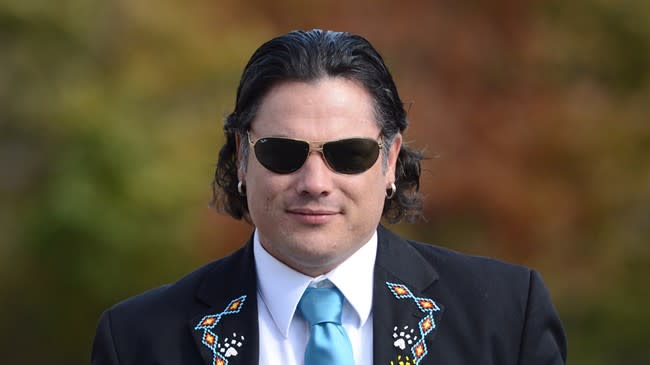 Senator Patrick Brazeau arrives at the Senate on Parliament Hill in Ottawa on Tuesday, Oct. 22, 2013. THE CANADIAN PRESS/Sean Kilpatrick