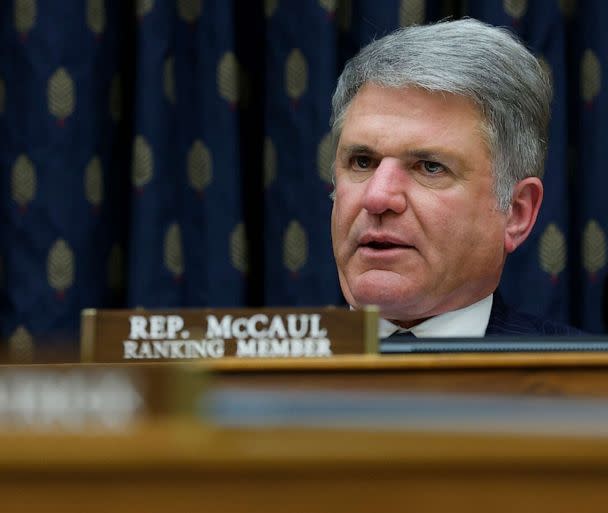 PHOTO: Rep. Mike McCaul during a hearing on Capitol Hill on April 28, 2022 in Washington, D.C. (Chip Somodevilla/Getty Images, FILE)