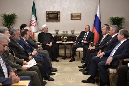 Russian President Putin meets with Iranian counterpart Rouhani in Ankara