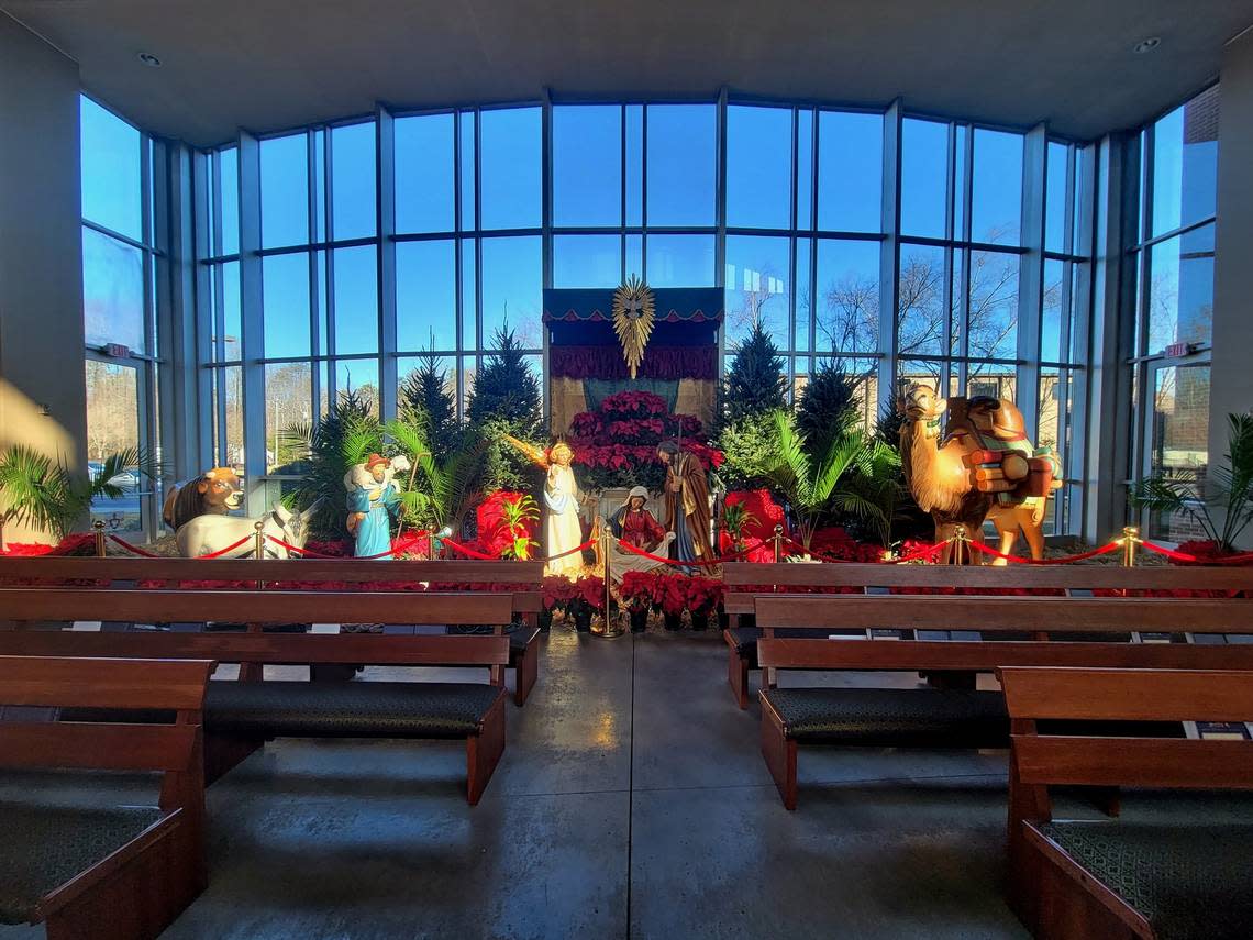 South Carolina’s largest Nativity scene is inside Prince of Peace Catholic Church in Taylors.