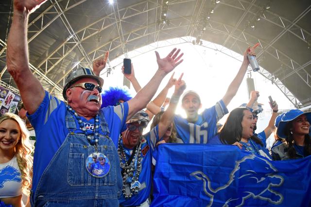 Lions take part in event to celebrate 2024 NFL Draft in Detroit