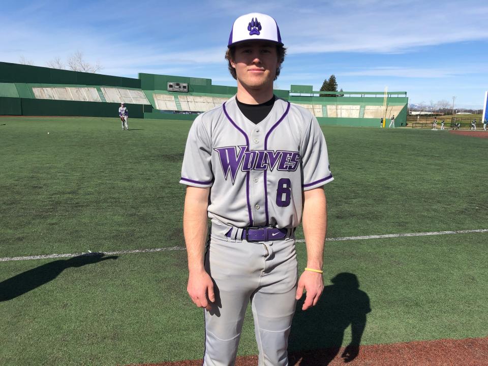 Shasta senior catcher Caleb Kennedy was ranked as the No. 1 player to watch in 2022 for his catching and hitting.