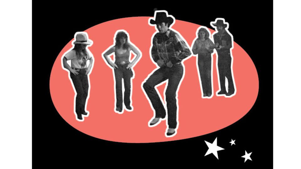 "Urban Cowboy," a 1980 movie notable for popularizing country aesthetics, was one of the films Beyoncé was inspired by during the making of the album. - Photo Illustration by Jason Lancaster/CNN/Paramount Pictures