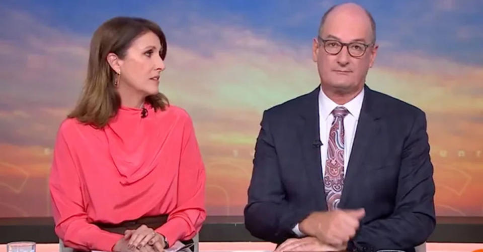 Natalie Barr and David 'Kochie' Koch on Sunrise