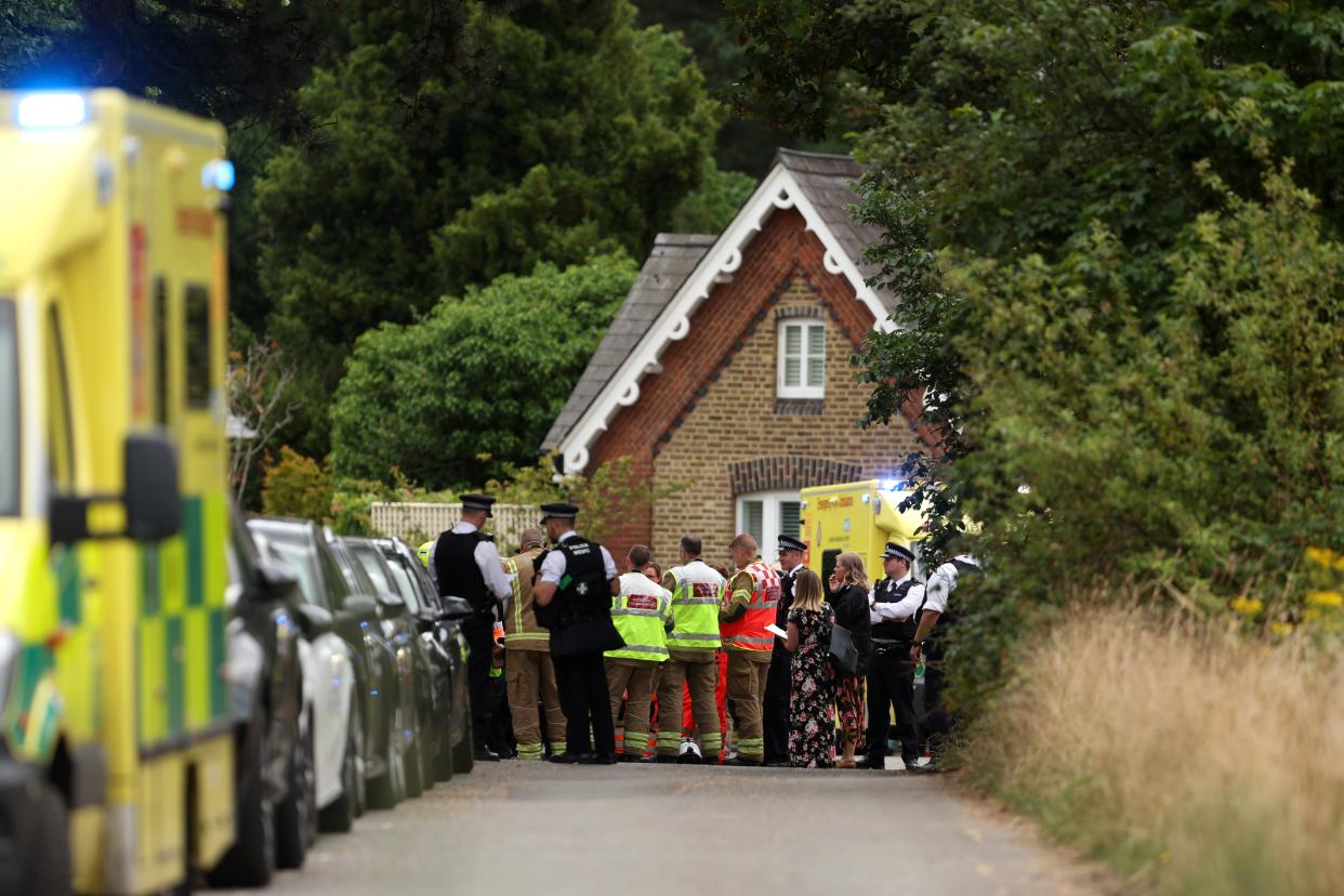 Police and emergency services attend the scene (Getty Images)