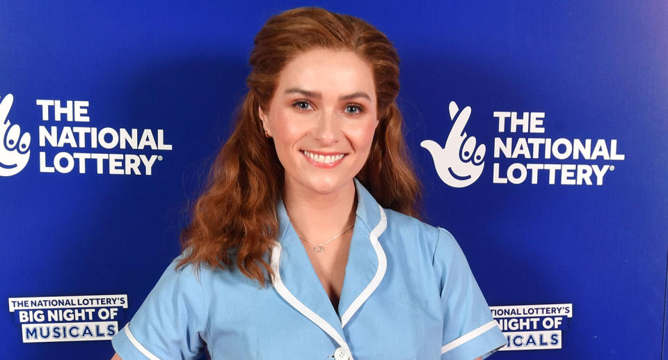 Chelsea Halfpenny from 'Waitress' poses during The National Lottery's Big Night of Musicals, 2022 (Anthony Devlin/Getty Images for The National Lottery )
